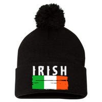 Vintage Irish Ireland Flag Pom Pom 12in Knit Beanie