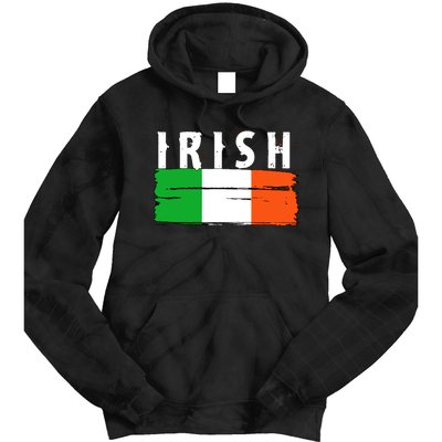 Vintage Irish Ireland Flag Tie Dye Hoodie