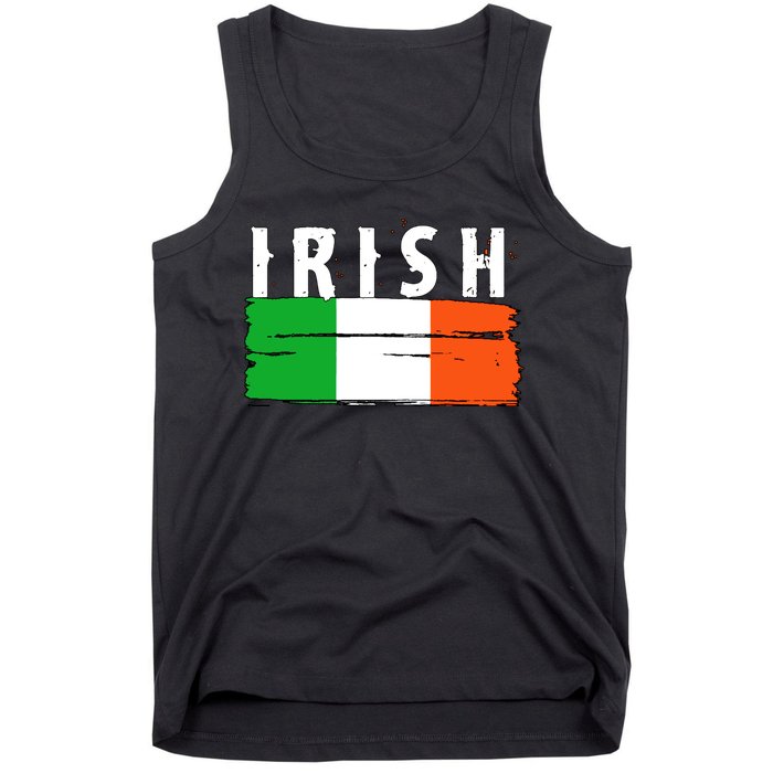 Vintage Irish Ireland Flag Tank Top