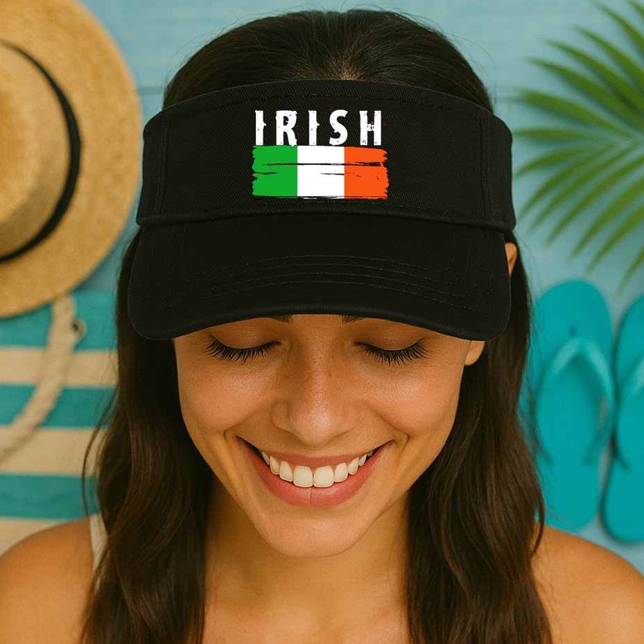 Vintage Irish Ireland Flag Visor