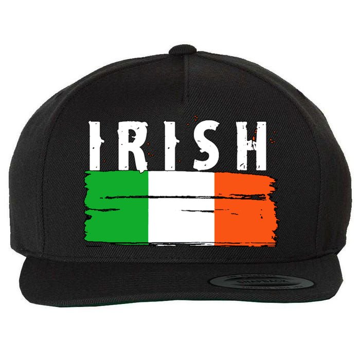 Vintage Irish Ireland Flag Wool Snapback Cap