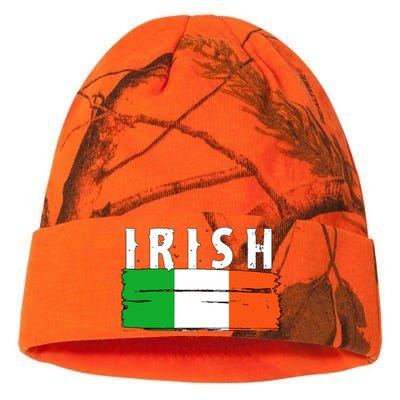 Vintage Irish Ireland Flag Kati Licensed 12" Camo Beanie