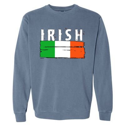 Vintage Irish Ireland Flag Garment-Dyed Sweatshirt