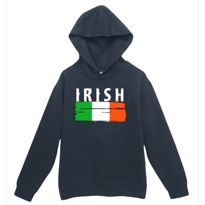 Vintage Irish Ireland Flag Urban Pullover Hoodie