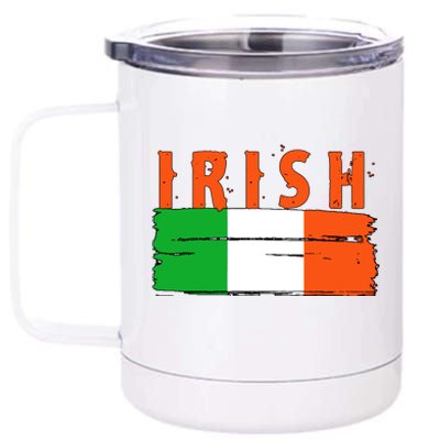 Vintage Irish Ireland Flag 12 oz Stainless Steel Tumbler Cup