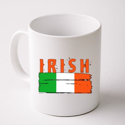 Vintage Irish Ireland Flag Coffee Mug