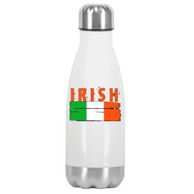 Vintage Irish Ireland Flag Stainless Steel Insulated Water Bottle