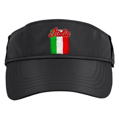 Vintage Italia Flag Adult Drive Performance Visor