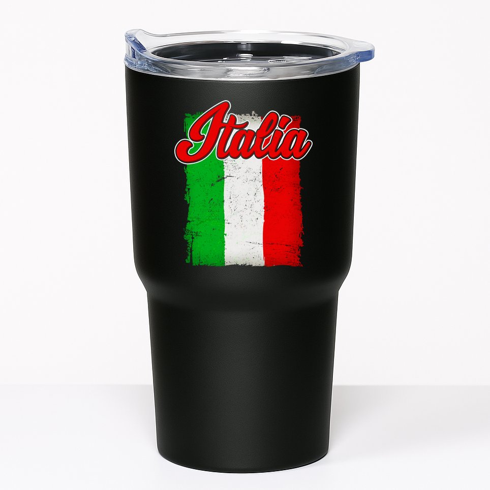 Vintage Italia Flag Tumbler