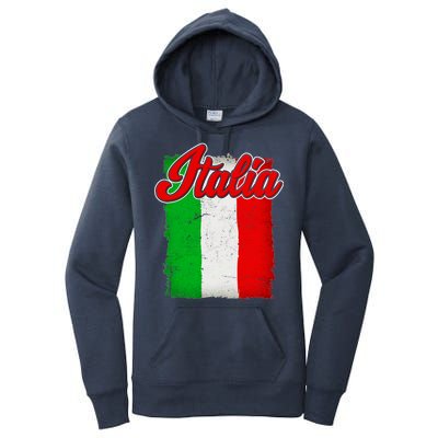 Vintage Italia Flag Women's Pullover Hoodie