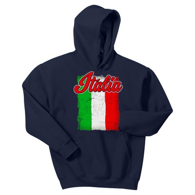 Vintage Italia Flag Kids Hoodie