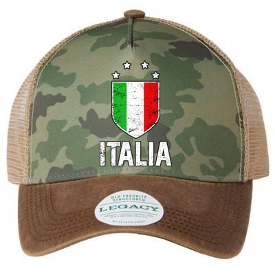 Vintage Italia Shield Crest Legacy Tie Dye Trucker Hat