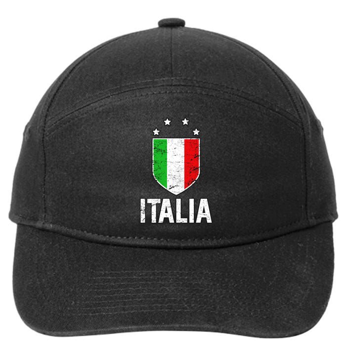 Vintage Italia Shield Crest 7-Panel Snapback Hat