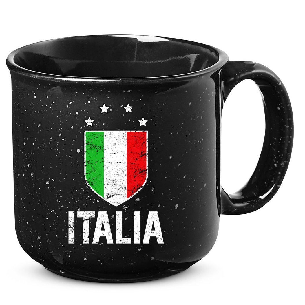 Vintage Italia Shield Crest 15oz Campfire Ceramic Mug