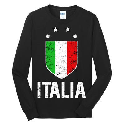 Vintage Italia Shield Crest Tall Long Sleeve T-Shirt