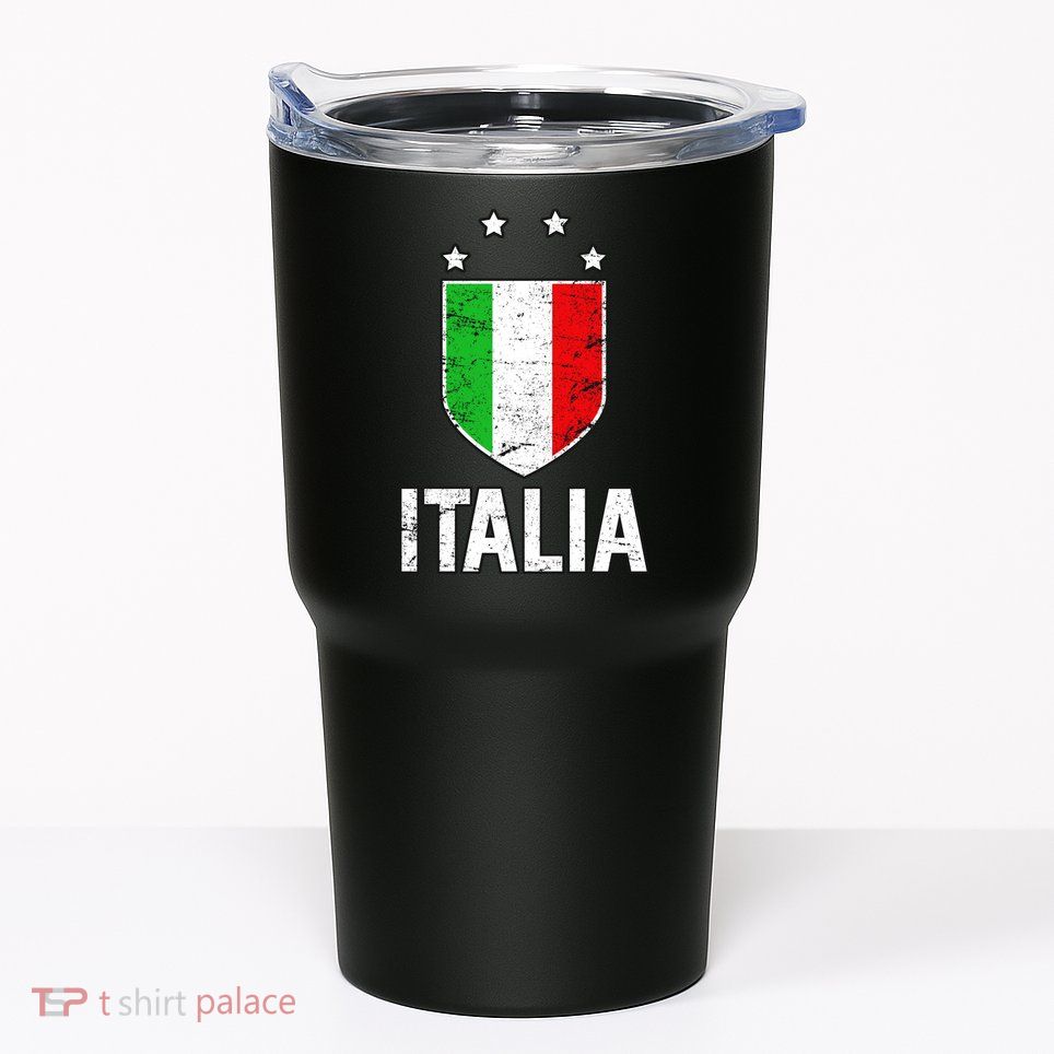 Vintage Italia Shield Crest Tumbler