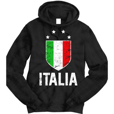 Vintage Italia Shield Crest Tie Dye Hoodie