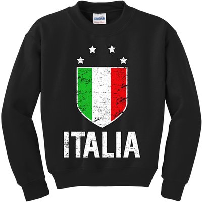 Vintage Italia Shield Crest Kids Sweatshirt