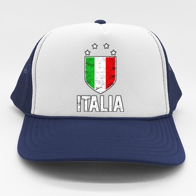 Vintage Italia Shield Crest Trucker Hat