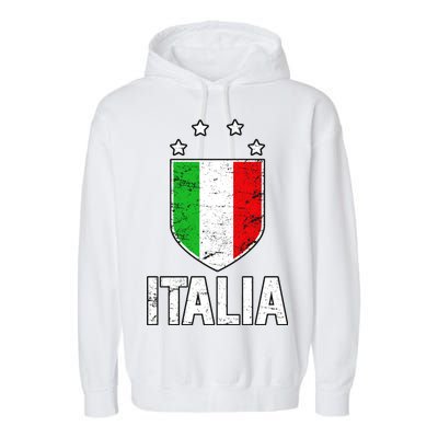 Vintage Italia Shield Crest Garment-Dyed Fleece Hoodie