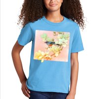 Vintage Japanese Bird Flowers  Kids T-Shirt