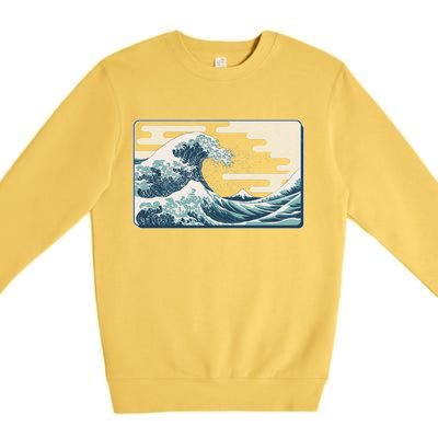 Vintage Japanese Great Wave Premium Crewneck Sweatshirt