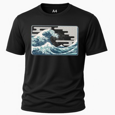 Vintage Japanese Great Wave Performance Shirt