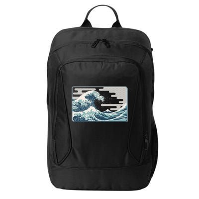 Vintage Japanese Great Wave City Backpack