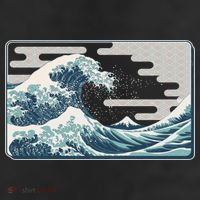 Vintage Japanese Great Wave Beanie