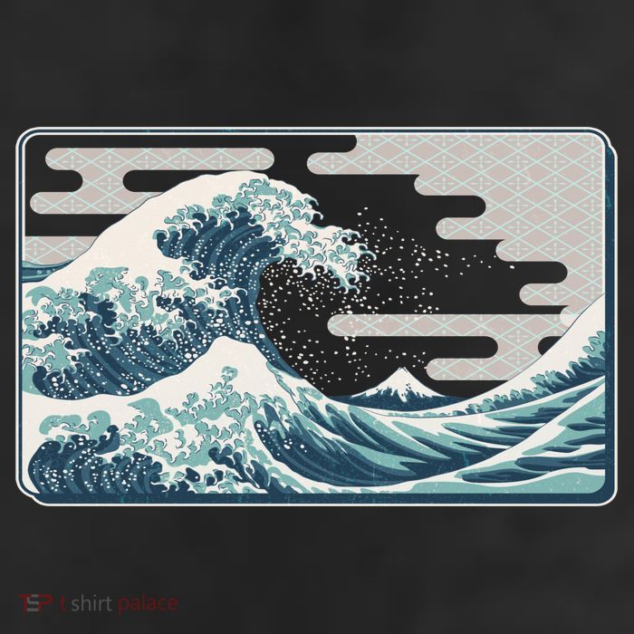Vintage Japanese Great Wave Beanie