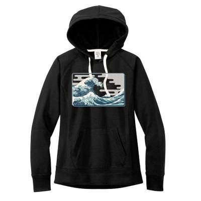 Vintage Japanese Great Wave Women's Fleece Hoodie