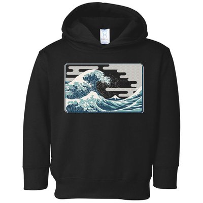 Vintage Japanese Great Wave Toddler Hoodie