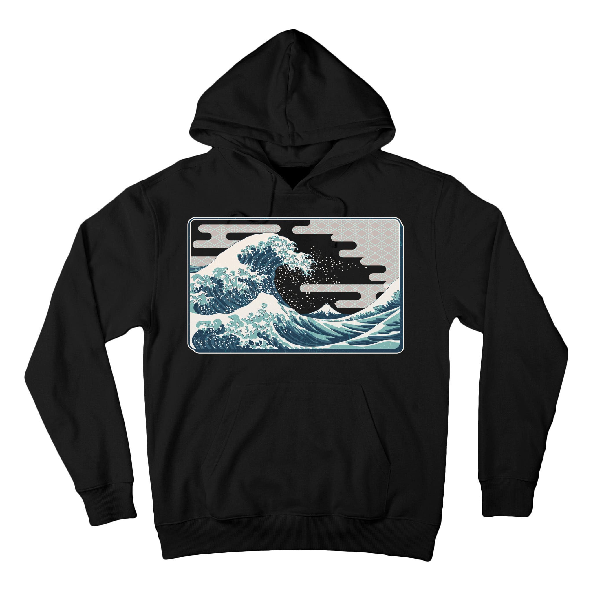 Vintage Japanese Great Wave Tall Hoodie