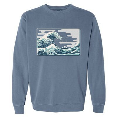 Vintage Japanese Great Wave Garment-Dyed Sweatshirt