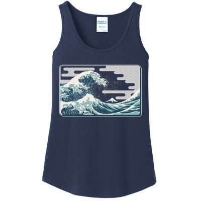 Vintage Japanese Great Wave Ladies Essential Tank