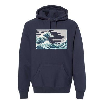 Vintage Japanese Great Wave Premium Hoodie