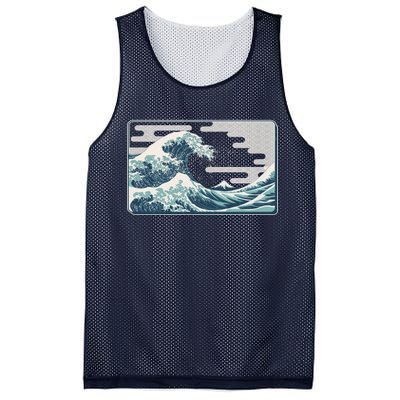 Vintage Japanese Great Wave Mesh Reversible Basketball Jersey Tank