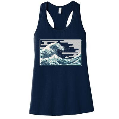 Vintage Japanese Great Wave Women's Racerback Tank