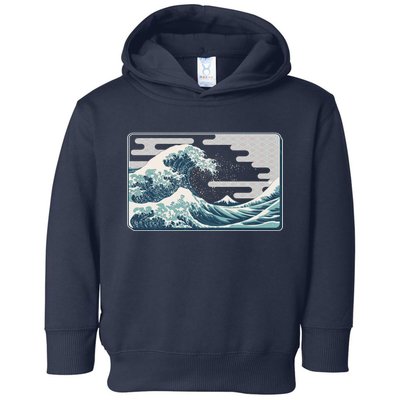 Vintage Japanese Great Wave Toddler Hoodie