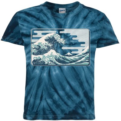 Vintage Japanese Great Wave Kids Tie-Dye T-Shirt