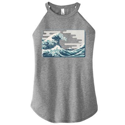 Vintage Japanese Great Wave Women's Perfect Tri Rocker Tank