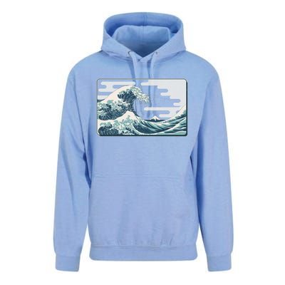 Vintage Japanese Great Wave Unisex Surf Hoodie