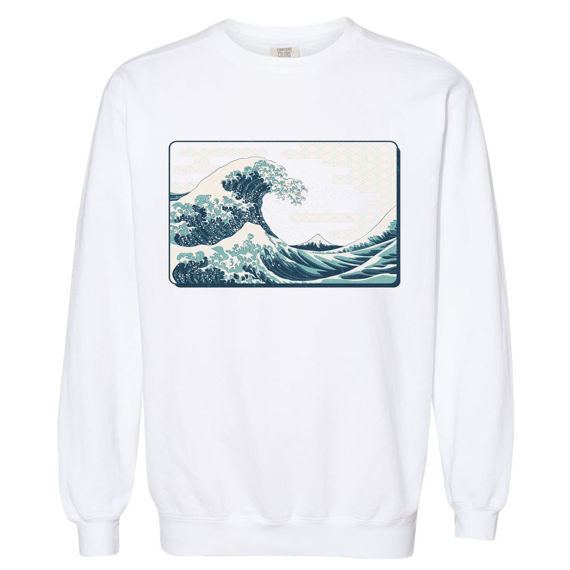 Vintage Japanese Great Wave Garment-Dyed Sweatshirt