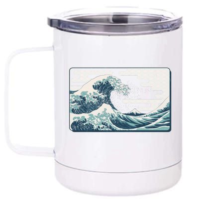 Vintage Japanese Great Wave 12 oz Stainless Steel Tumbler Cup