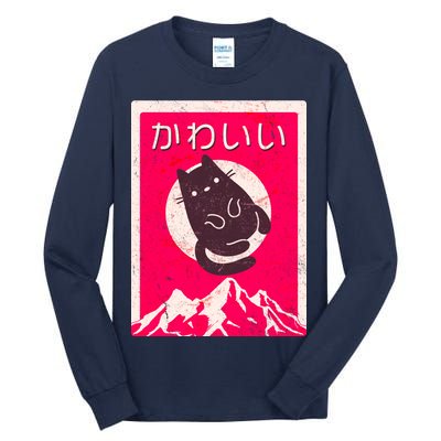 Vintage Japanese Kawaii Cute Cat Tall Long Sleeve T-Shirt