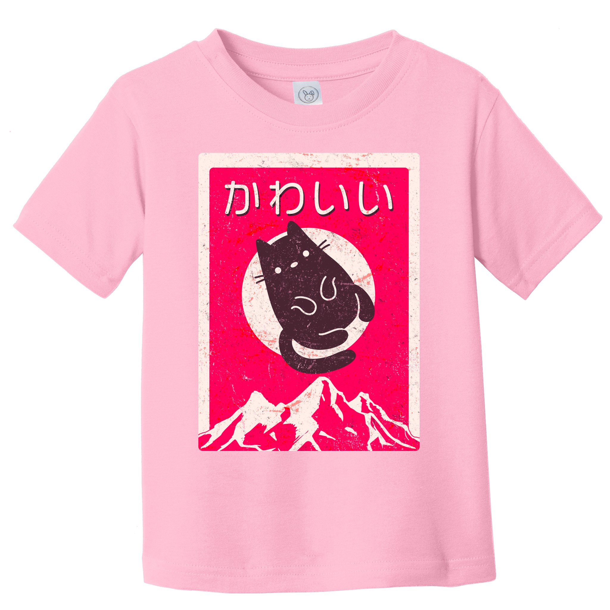 Vintage Japanese Kawaii Cute Cat Toddler T-Shirt