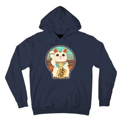 Vintage Japanese Maneki Neko Lucky Cat Tall Hoodie