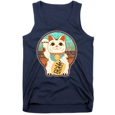 Vintage Japanese Maneki Neko Lucky Cat Tank Top