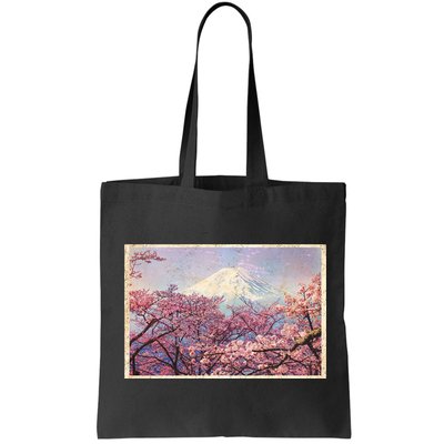 Vintage Japanese Mt. Fuji & Cherry Blossoms Bag