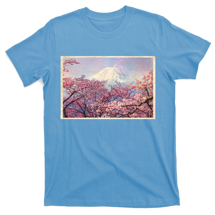 Vintage Japanese Mt. Fuji & Cherry Blossoms T-Shirt